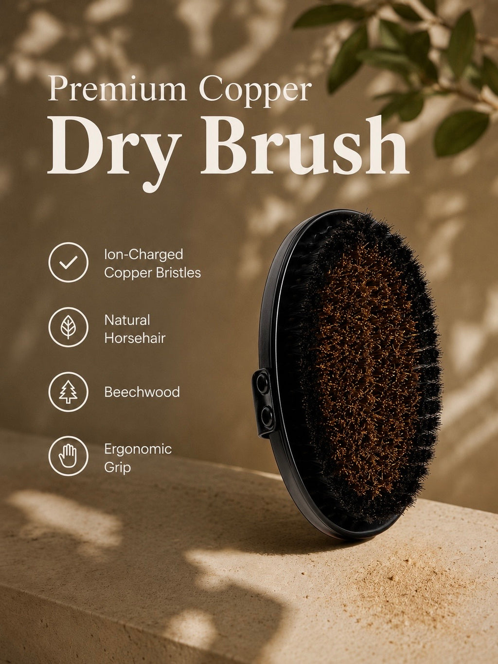 L'Oil Copper Dry Body Brush