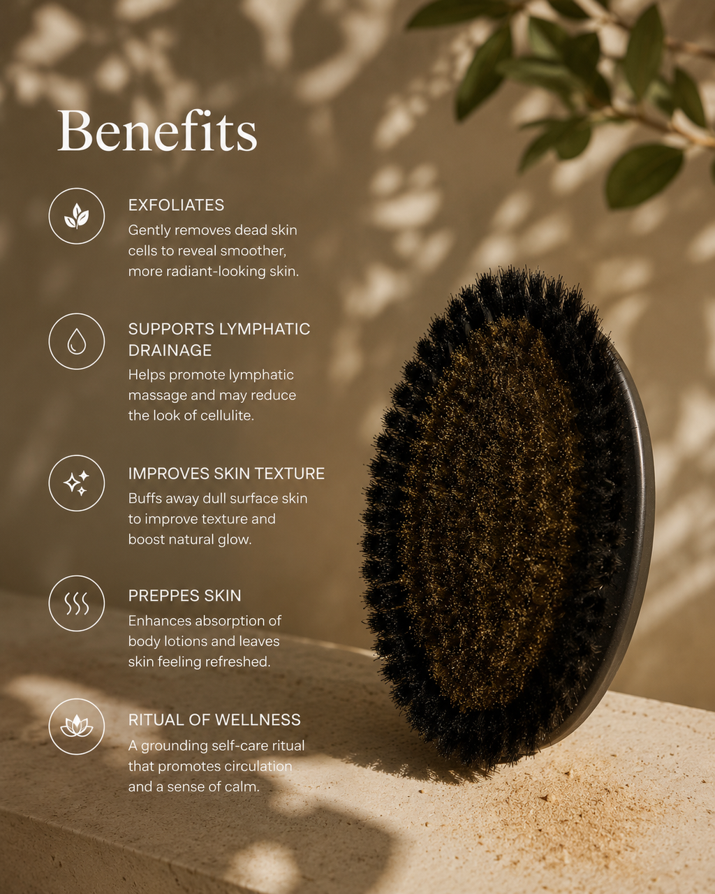 L'Oil Copper Dry Body Brush