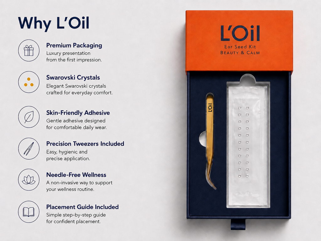 L'Oil Swarovski Crystal Ear Seeds